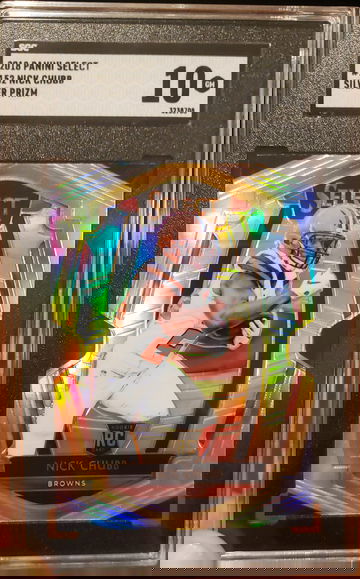 Nick Chubb RC 2018 Select Silver #152 Premier SGC 10 💎