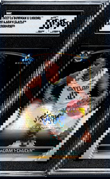 2022-23 Bowman U Chrome Adam Flagler #16 Auto SGC 9 Auto 10