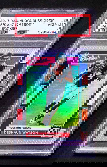 2017 Panini Donruss Optic - Deshaun Watson - Rookie The Rookies Silver Prizm PSA 8