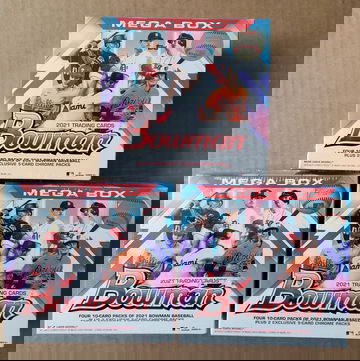 2021 bowman mega box ×3