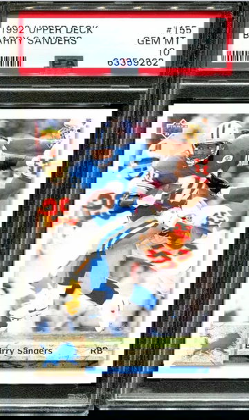 1992 Upper Deck Barry Sanders #155 PSA 10