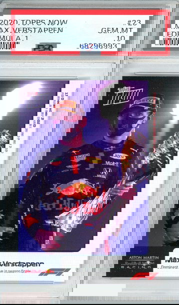 2020 TOPPS NOW MAX VERSTAPPEN #23 FORMULA 1 ASTON MARTIN RED BULL PSA 10 GEM MT