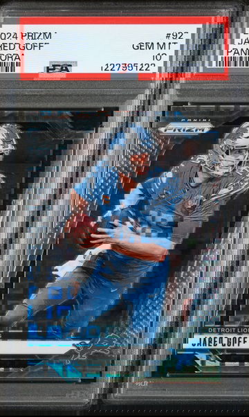 2024 Panini Prizm Pandora Jared Goff #92 /400 PSA 10