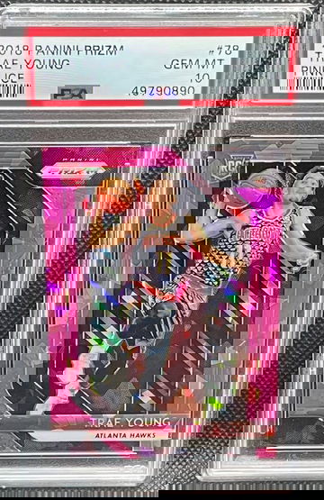 2018 Panini Prizm Trae Young Pink Ice #78 PSA 10