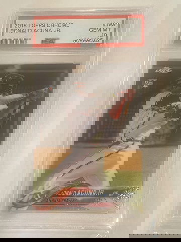 2018 Topps Chrome Ronald Acuna Rookie Card