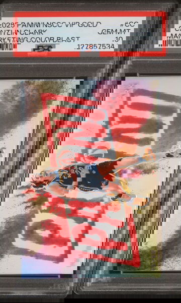 Caitlin Clark Panini VIP ColorBlast /25 PSA 10 POP 1