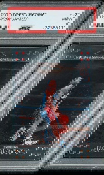 2007 Topps Chrome #23 Lebron James PSA 9
