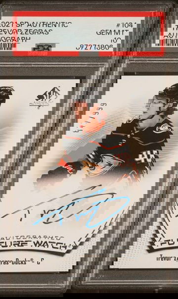 2021 TREVOR ZEGRAS SP AUTHENTIC ROOKIE AUTO #/999 PSA 10 [HE-22]