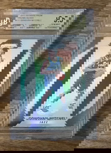 2017 prizm Donovan Mitchell silver BGS 9.5 rookie RC card 