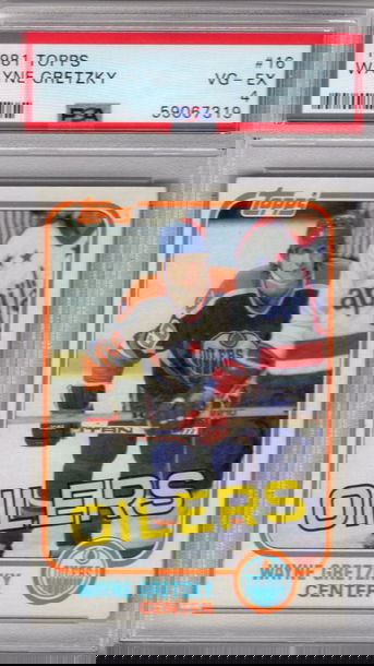 1981 Topps Wayne Gretzky Oilers PSA 4