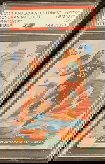 Donovan Mitchell 2017 Panini Cornerstones Downtown SSP PSA 10