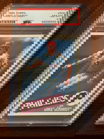 1985 Topps Mike Schmidt HOF PSA 8 Philadelphia Phillies