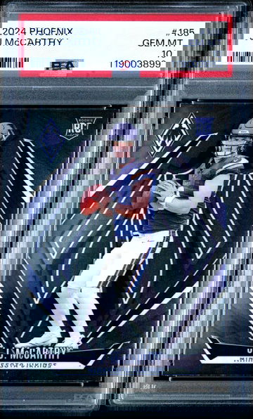 2024 Panini Phoenix JJ Mccarthy #185 PSA 10