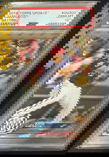 2018 Topps Update Juan Soto Batting PSA 10 Gem Mint
