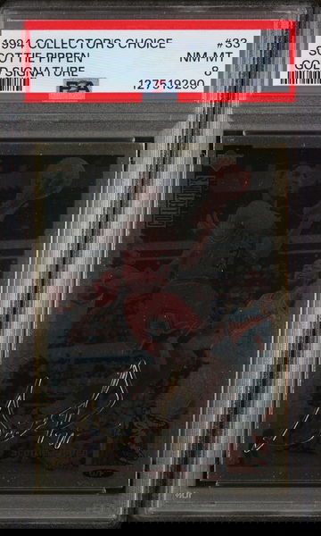 1994 Collector's Choice Gold Signature Scottie Pippen #33 PSA 8