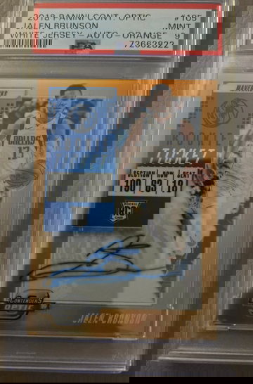 2018-19 Jalen Brunson Contenders Optic RC Orange /25