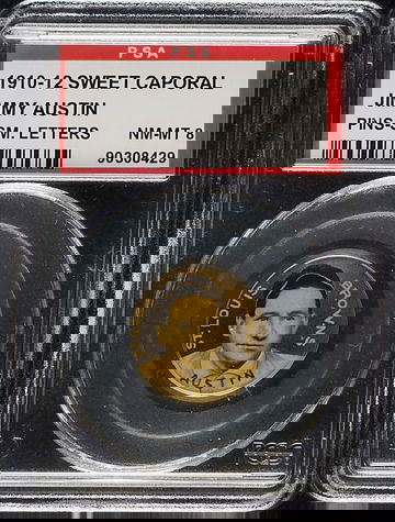 1910-12 Sweet Caporal Jimmy Austin St. Louis Browns PSA 8 NM/MT