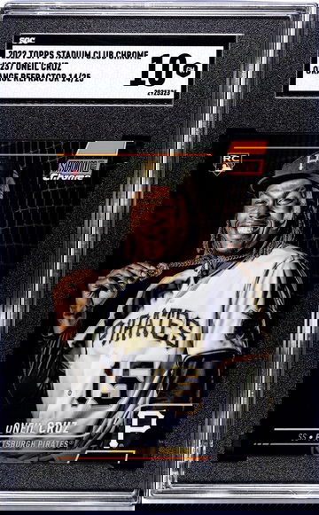 2022 Stadium Club Oneil Cruz Orange Refractor /25 SGC 10