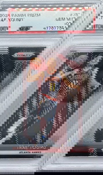 Trae Young 2018 Prizm Base RC PSA 10 Rookie