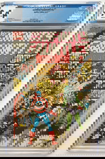 INFINITY GAUNTLET #2 CGC 9.4 FREE S/H