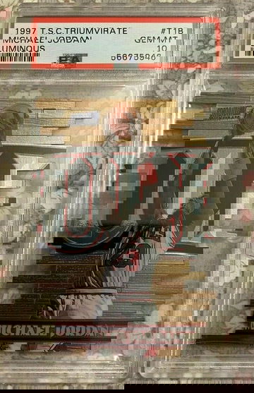 1997-98 Stadium Club Triumvirate Luminous Michael Jordan PSA 10 GEM MINT