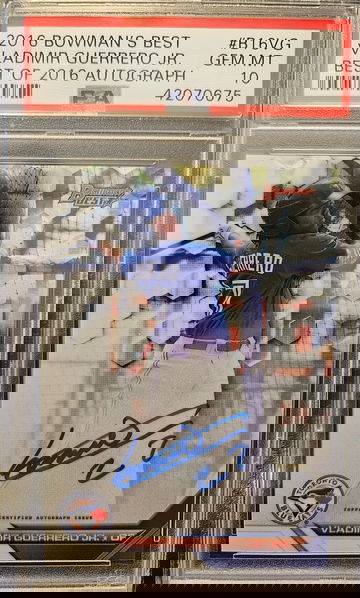 2016 Bowman's Best Vladimir Guerrero Jr Auto PSA 10 (Ships from Canada)