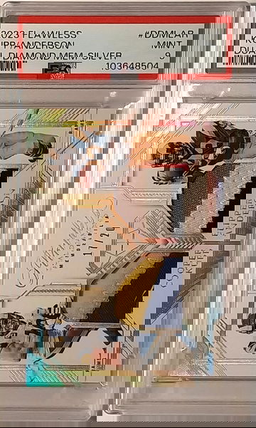 2023 Panini Flawless Cooper Kupp / Flipper Anderson "Dual Diamond Memorabilia-Silver" PSA 9