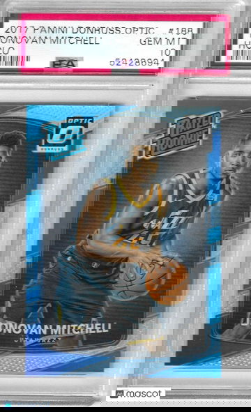 2017 Donruss Optic #188 Donovan Mitchell Holo Prizm PSA 10 Rookie RC