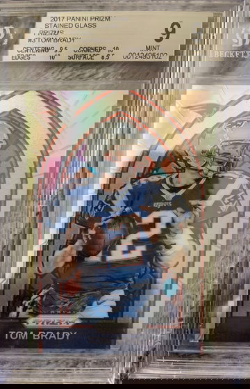 2017 panini prizm stained glass tom brady 