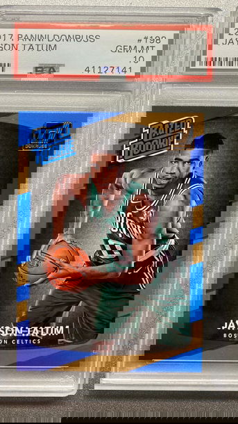 JAYSON TATUM 2017 DONRUSS RATED ROOKIE PSA 10 GEM MINT