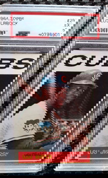 1964 Topps #29 Lou Brock PSA 5