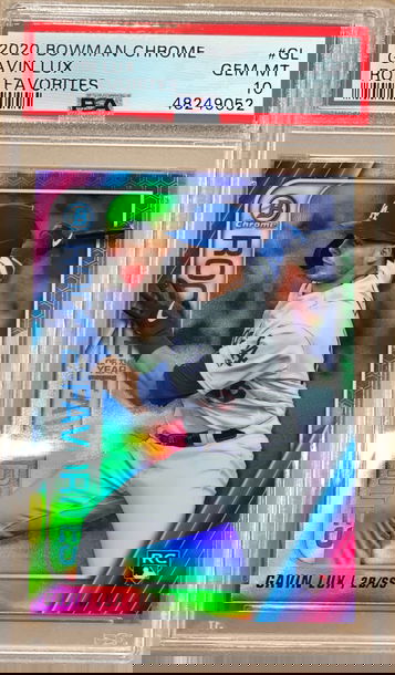 Gavin Lux 2020 Bowman Chrome ROY Favorite RC PSA10 Gem Mint 