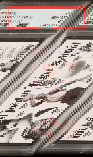 1991 nike Michael Jordan Spike Lee Flight School #6 PSA 10