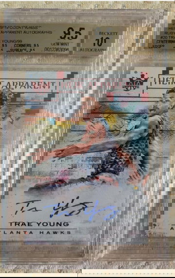 2018-19 Court Kings Trae Young RC Heir Apparent RUBY AUTO /99 TRUE GEM MINT BGS 9.5 (x4) 10