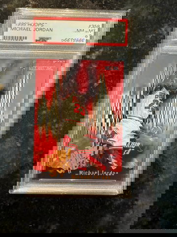 1995 Hoops Michael Jordan #358 PSA 8