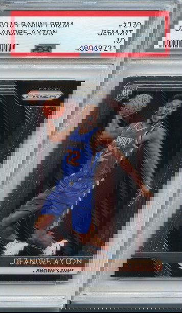 Deandre Ayton Prizm Rookie PSA 10 NEP 721
