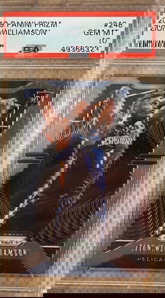 Zion Williamson Prizm rookie card PSA 10