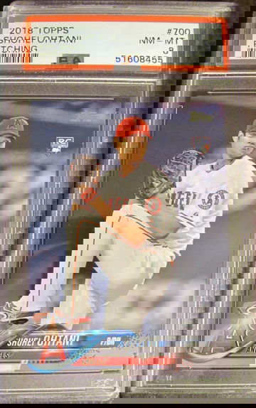 2018 Topps Series 2 Shohei Ohtani Pitching PSA 8 NM-MT