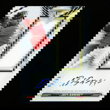 2021 Topps Triple Threads Jose Ramirez Patch Auto Cleveland 95/99 #ASJR-JR