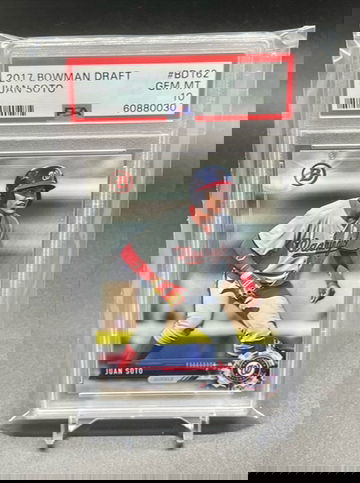 PSA 10 JUAN SOTO 1st 2017 Bowman Draft Paper Nationals Rookie Card RC GEM MINT