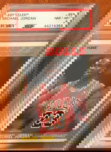1987 Fleer Michael Jordan #57 PSA 8