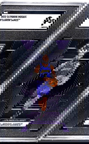 2022-23 Panini Mosaic #98 Lebron James SGC 9
