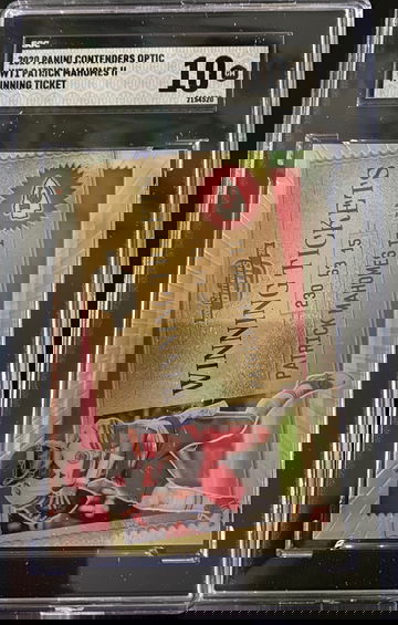 2020 panini contenders optic Patrick Mahomes winning ticket Prizm holo silver SGC 10 gem mint
