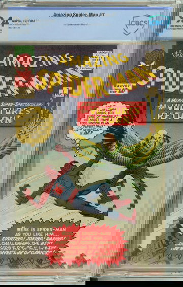 Amazing Spider-Man #7 CBCS 9.4 OW-White pages 2nd Vulture