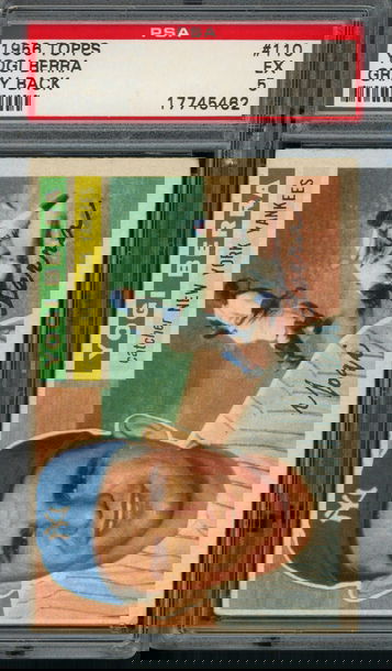 1956 Topps Yogi Berra Gray Back #110 PSA EX 5