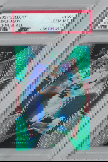 2021 Select #101 Tom Brady Dragon Scale PSA 10 Gem Mt