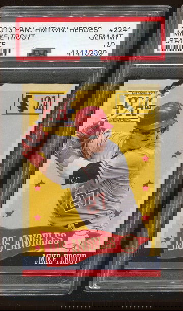 2013 Panini Hometown Heroes #224 Mike Trout STATE LOW POP  PSA 10 GEM MINT