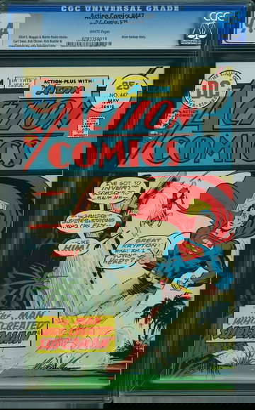 ACTION COMICS #447, CGC 9.4 NM