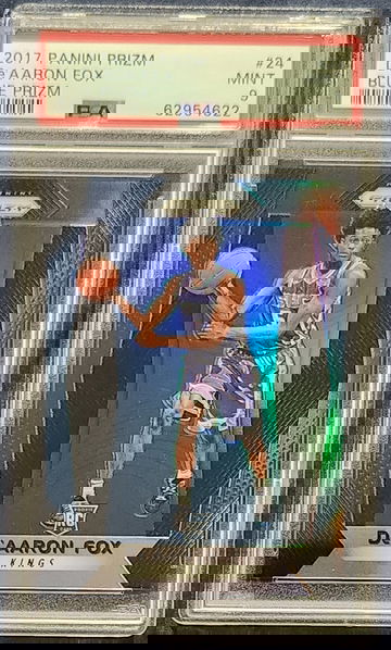 De'Aaron Fox 2017-18 Prizm True Blue /199 PSA 9