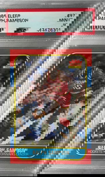 Ralph Sampson Rookie 1986 Fleer #97 - PSA 9 Mint